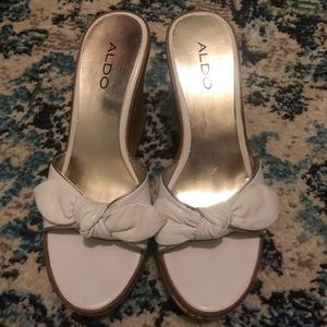 Aldo white wedges